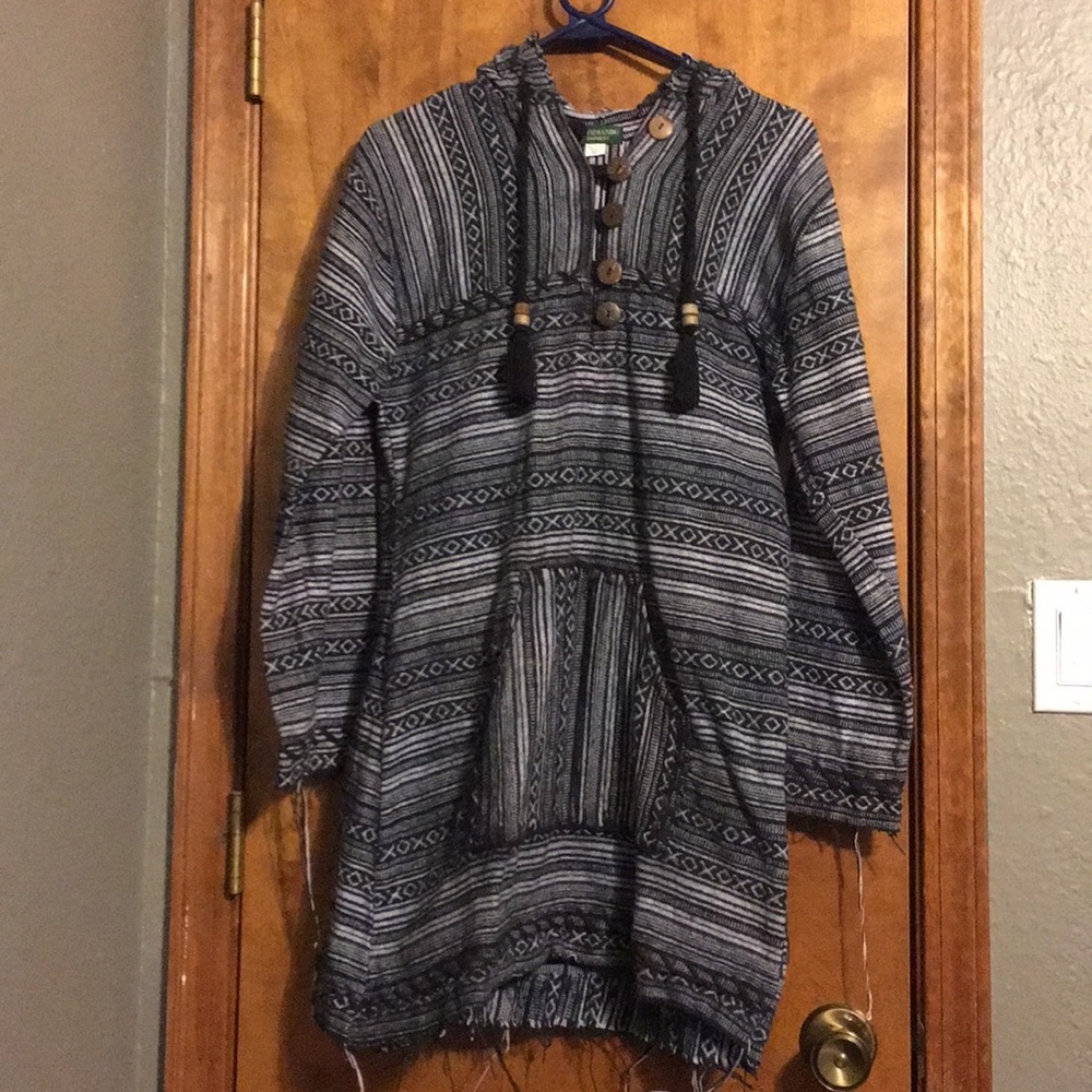 KathMandu Imports black/grey cotton dress.